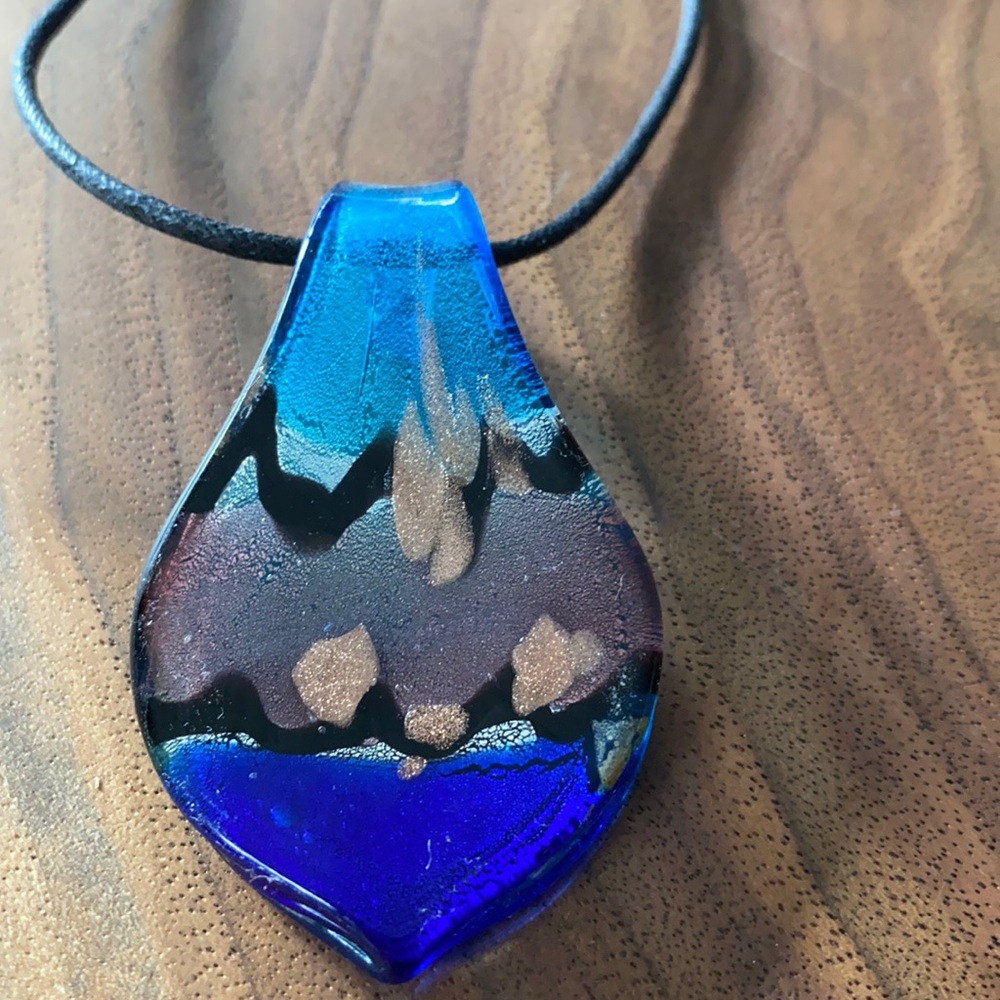 Glass blown necklace